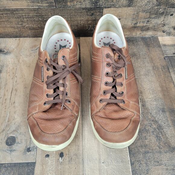 Mephisto Hero Mens 10.5 Run Off Air Jet System Brown Leather Oxford Casual Shoes - Picture 1 of 11